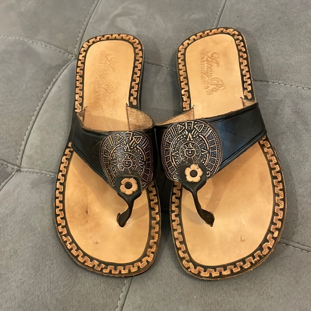 Artesanias LARA SLIDE SANDALS TROPICAL SANDALS